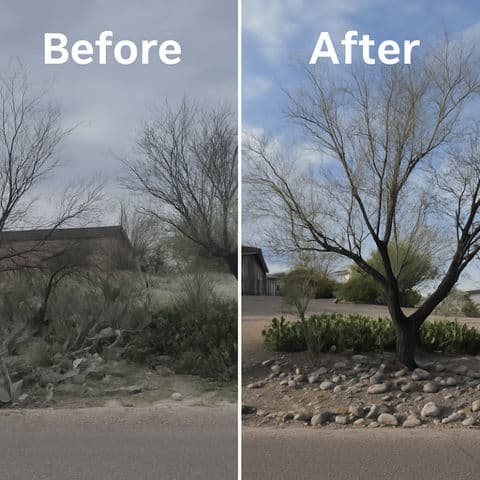 Gallery photos for Stunning Yard Transformation in Eastside Tucson: Image #1